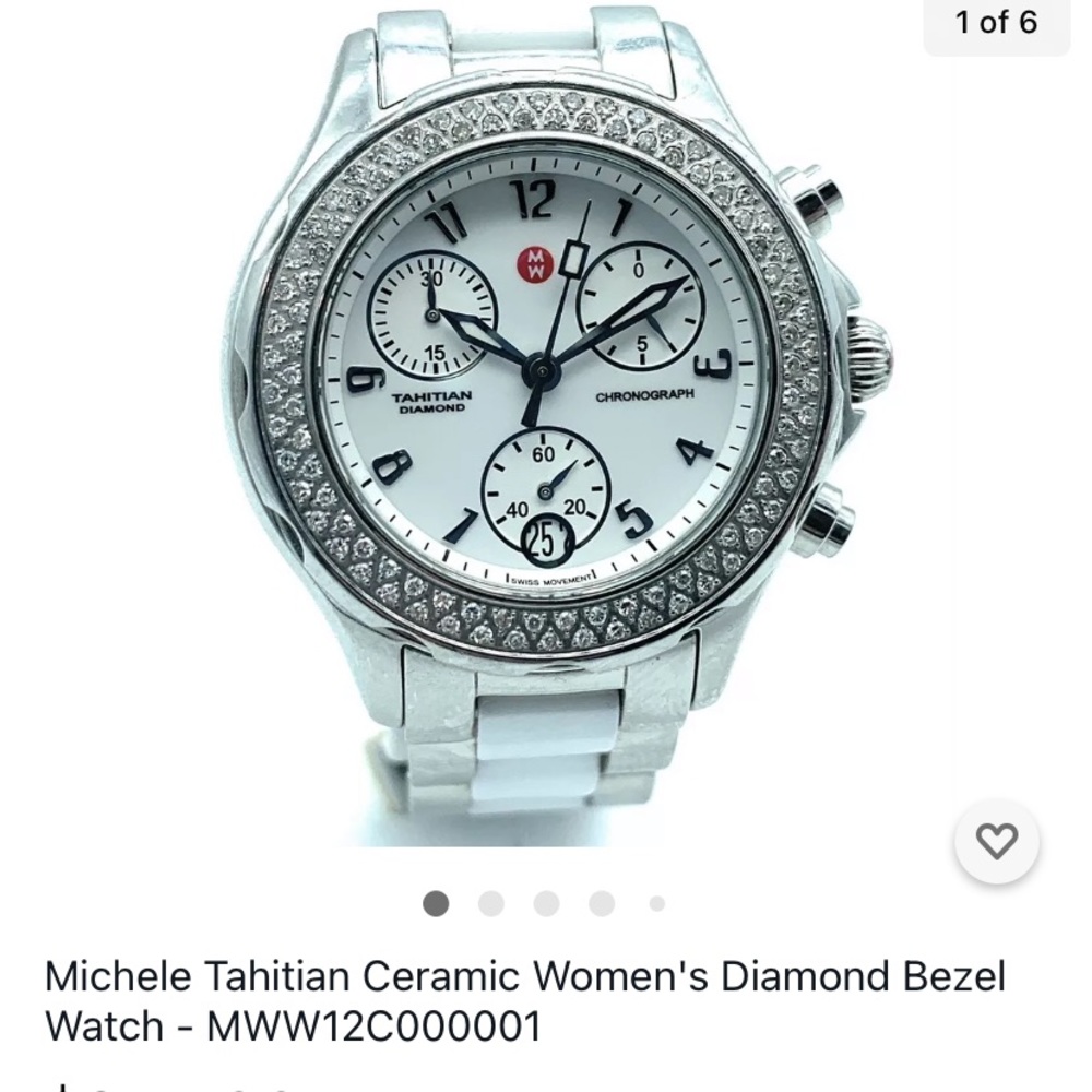 100% authentic Michelle White Ladies Watch